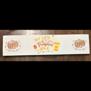 Pumpkin Spice Fall Sign 🎃☕️